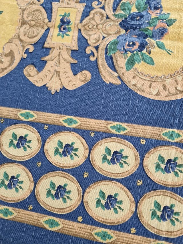 Tejido en tonos azules