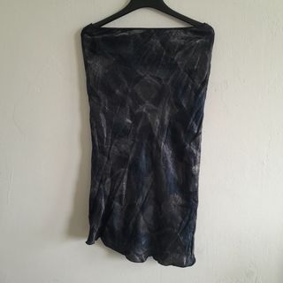 Falda vintage negra y azul