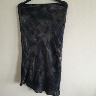 Falda vintage negra y azul