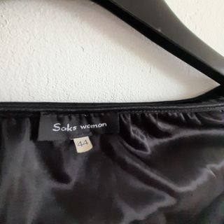 Falda vintage negra y azul