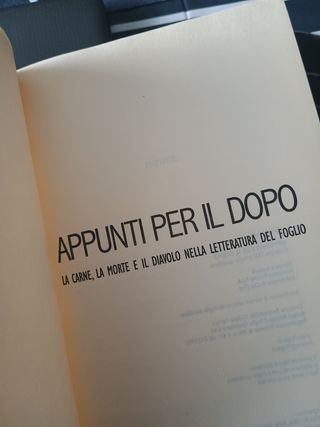 Appunti per il DOPO i libri del foglio