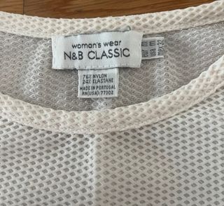 Conjunto Massimo Dutti beige y blanco - Talla XS