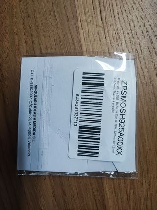 Pendiente SINGULARU media luna oro