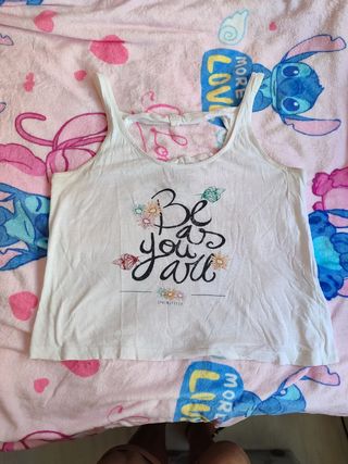 Top tirantes Springfield blanco