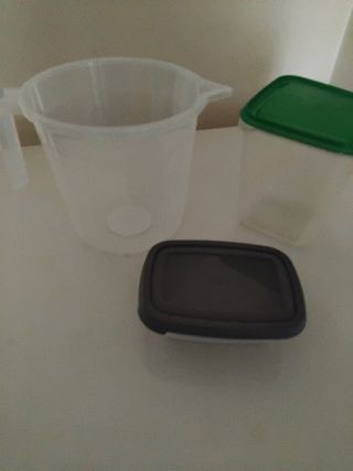 Contenitori plastica trasparenti - 3 pezzi