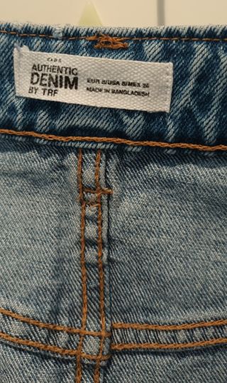 Falda vaquera azul Zara by TRF