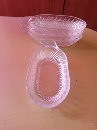 Fuente de vidrio Italiano con asa SIN USO