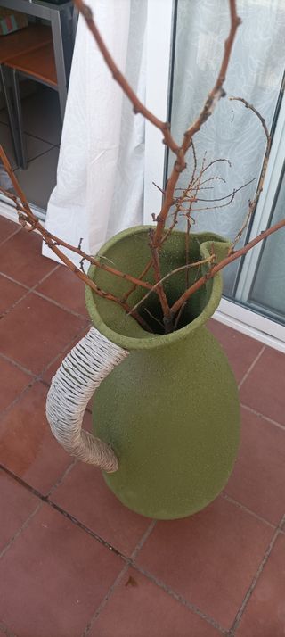 Jarrón decorativo verde