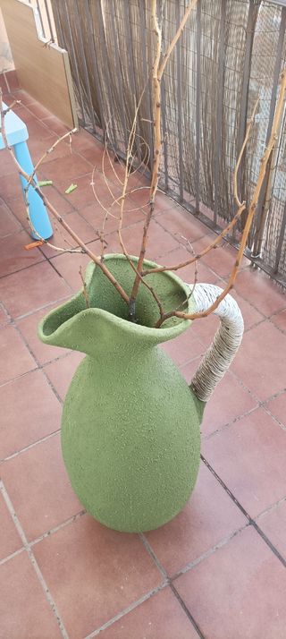Jarrón decorativo verde