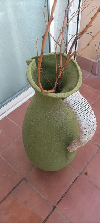 Jarrón decorativo verde