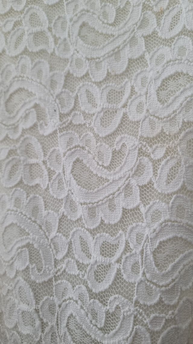 Vestido cóctel lunares blanco & azul - Talla M