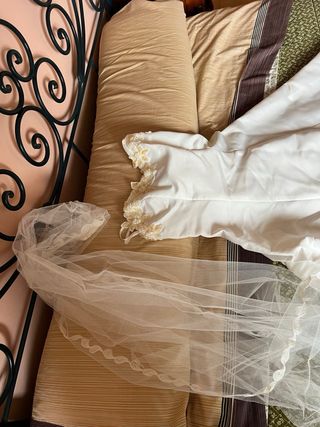 Vestido novia blanco - Talla L