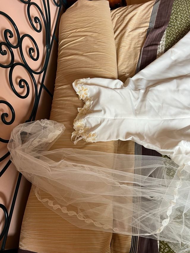 Vestido novia blanco - Talla L