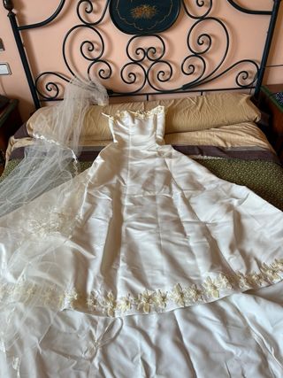 Vestido novia blanco - Talla L