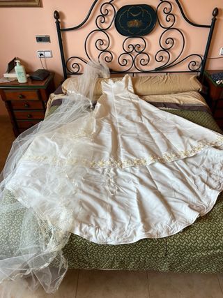 Vestido novia blanco - Talla L