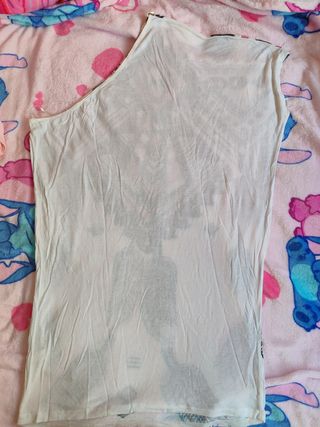 Camiseta blanca estampada - Talla M