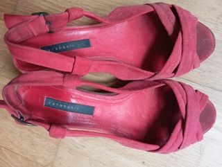 Sandalias plataforma madera