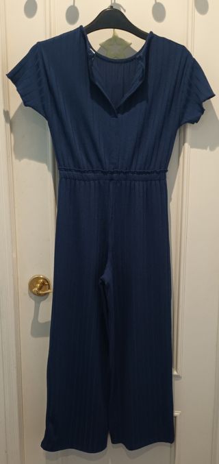 Mono azul manga corta Zara