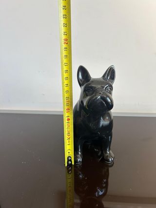Statuetta Bulldog Francese - Ceramica Nera