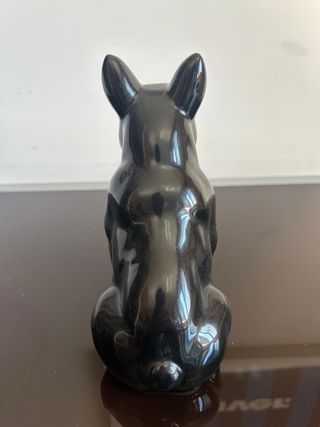 Statuetta Bulldog Francese - Ceramica Nera