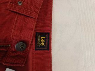 Pantalones pana Lee rojos
