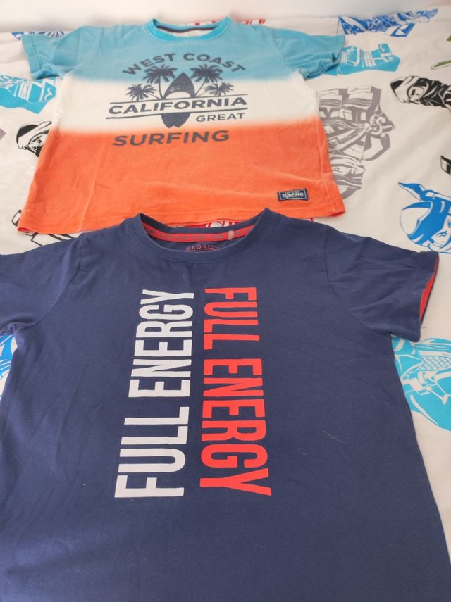 Pack camisetas manga corta talla 8 años