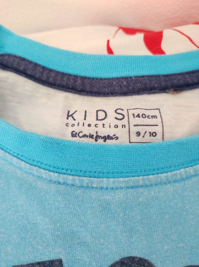 Pack camisetas manga corta talla 8 años