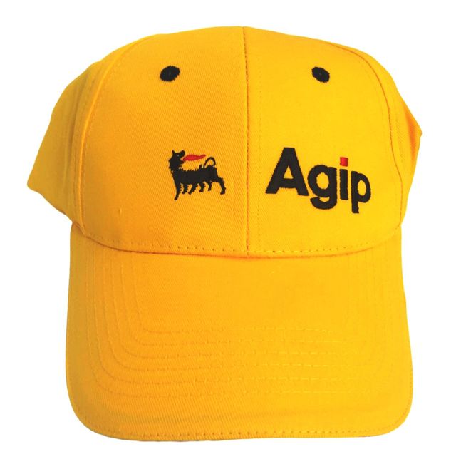 Gorra Bordada Agip Amarilla Talla Única