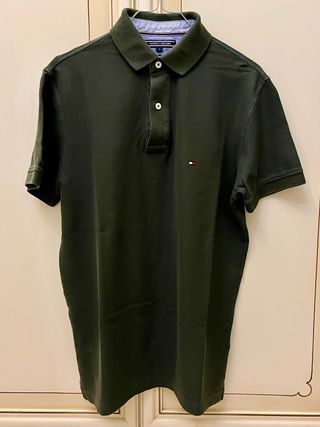 Polo Tommy Hilfiger verde tg.S