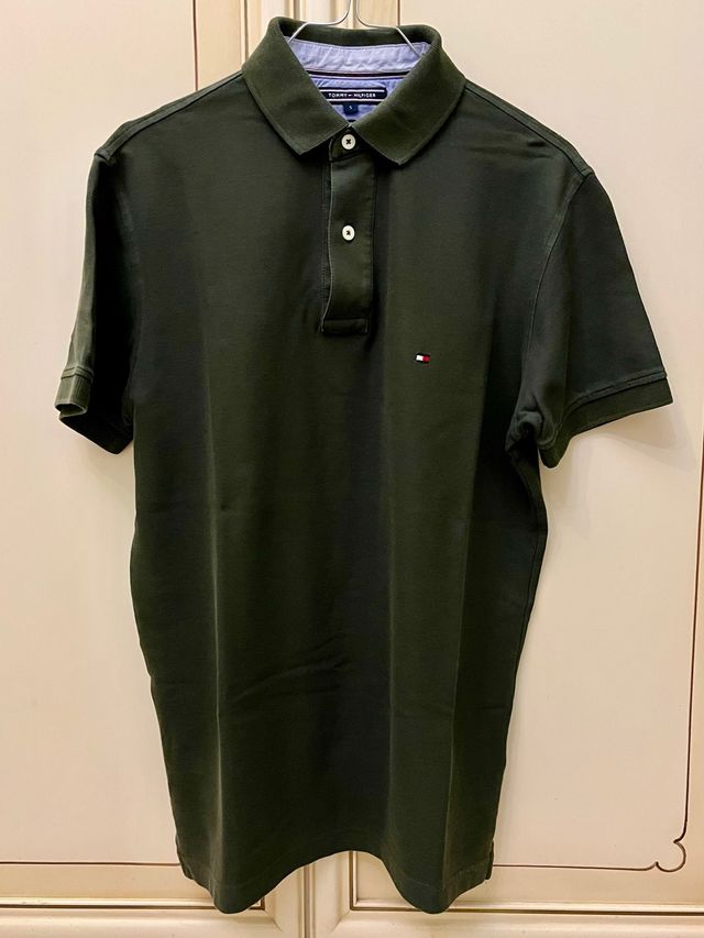 Polo Tommy Hilfiger verde tg.S