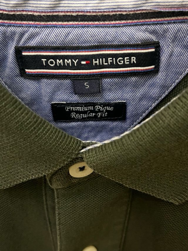 Polo Tommy Hilfiger verde tg.S