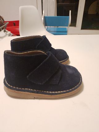 Zapatos serraje niño - Azul marino 23N