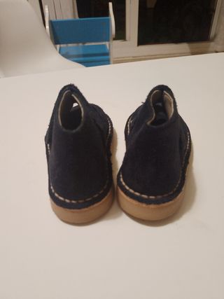 Zapatos serraje niño - Azul marino 23N