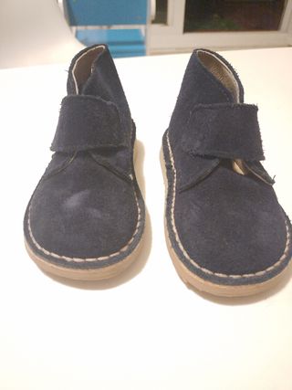 Zapatos serraje niño - Azul marino 23N