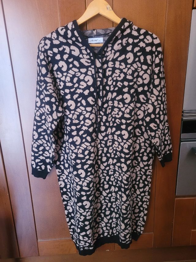 Vestido sudadera leopardo - Talla XXL