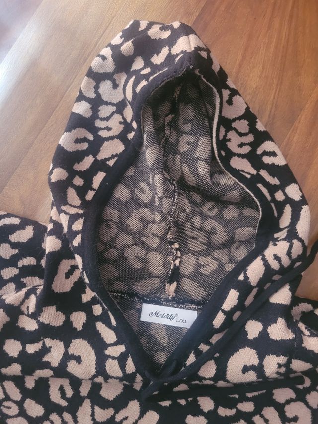 Vestido sudadera leopardo - Talla XXL