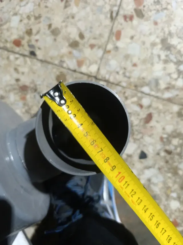 Sumidero desagüe PVC gris