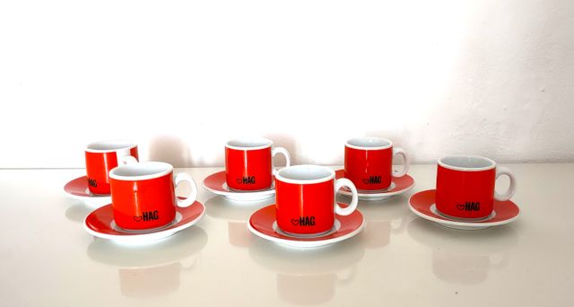 Tazzine vintage caffè HAG anni 70
