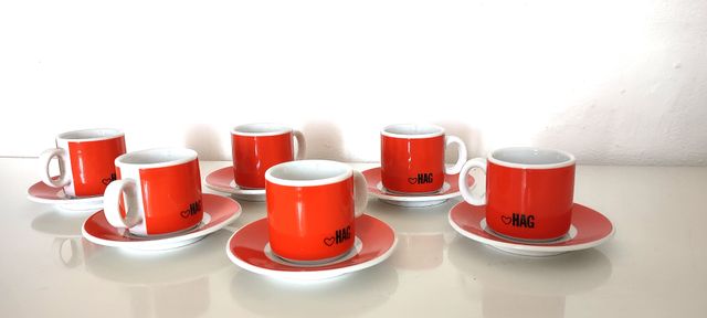 Tazzine vintage caffè HAG anni 70