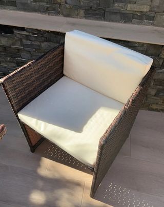 Conjunto jardín - ratán marrón