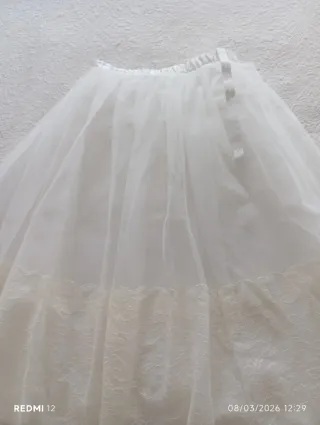 Vestido comunión niña beige Talla 105- año 2025