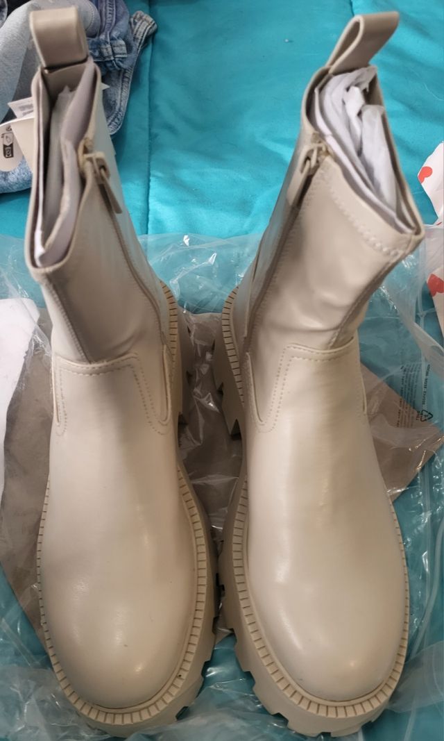 Botas beige  - talla 39