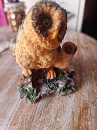 Escultura de lechuzas