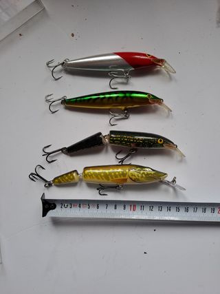 4 Señuelos Rapala y Salmo