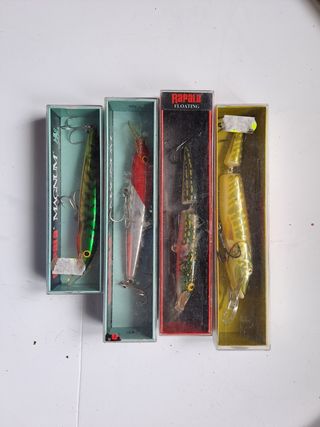 4 Señuelos Rapala y Salmo