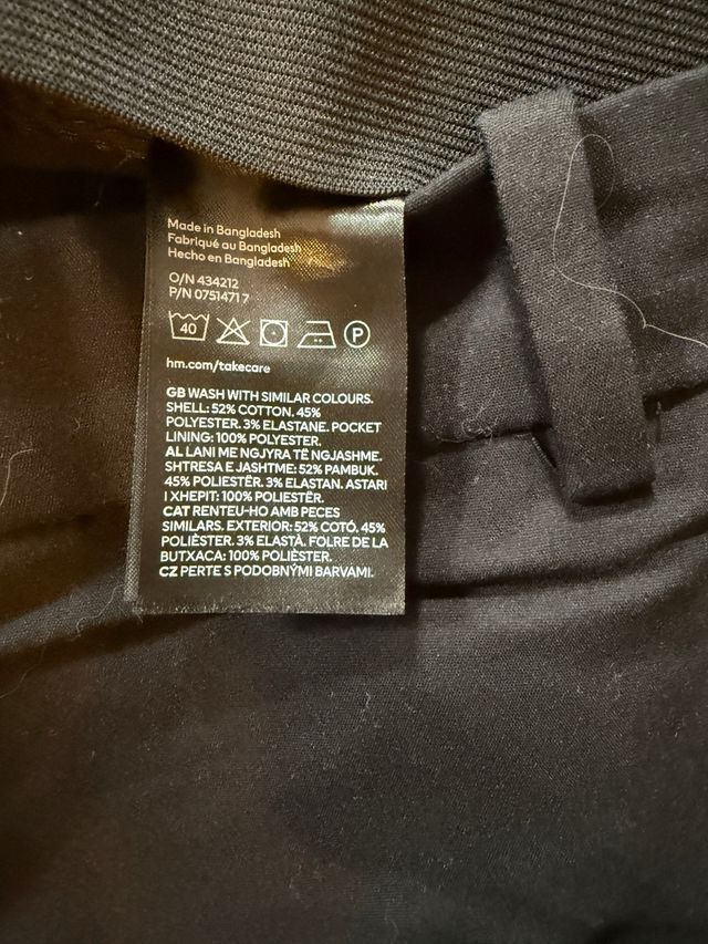 Pantaloni HM neri tg 48 IT