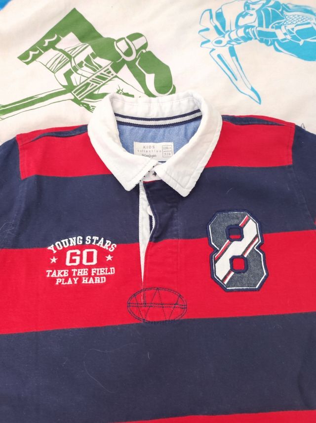 Polo de manga larga talla 8 años