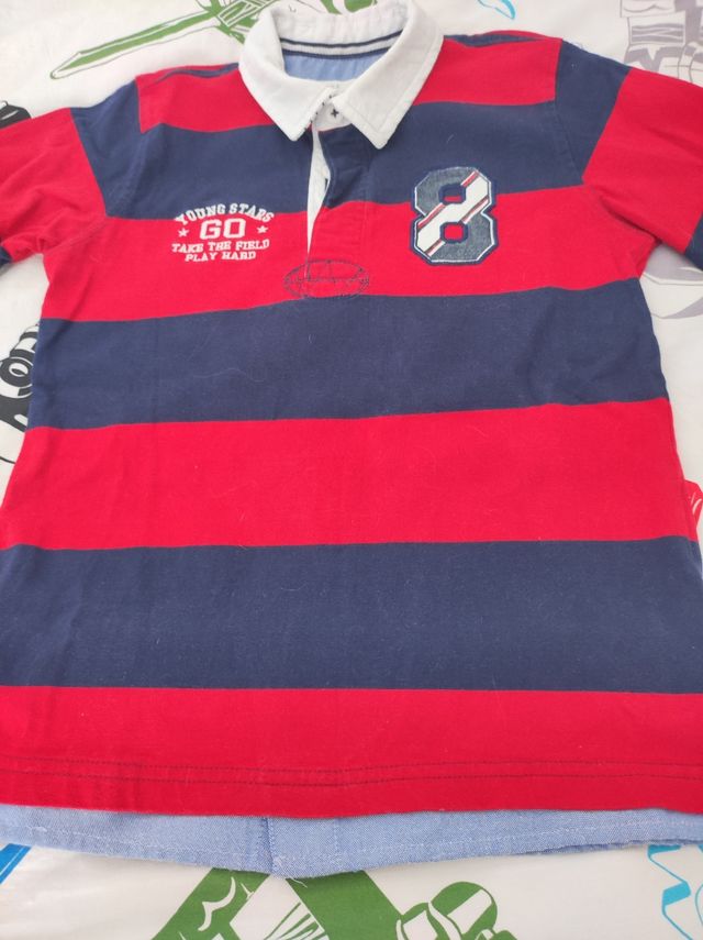 Polo de manga larga talla 8 años