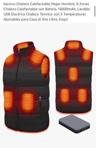 Chaleco calefactable Hombre 8 Zonas 3XL NUEVO