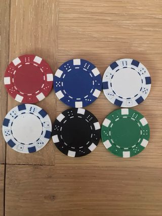 Maletin de juego de cartas con fichas de casino